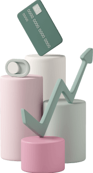 Credit card and chart
